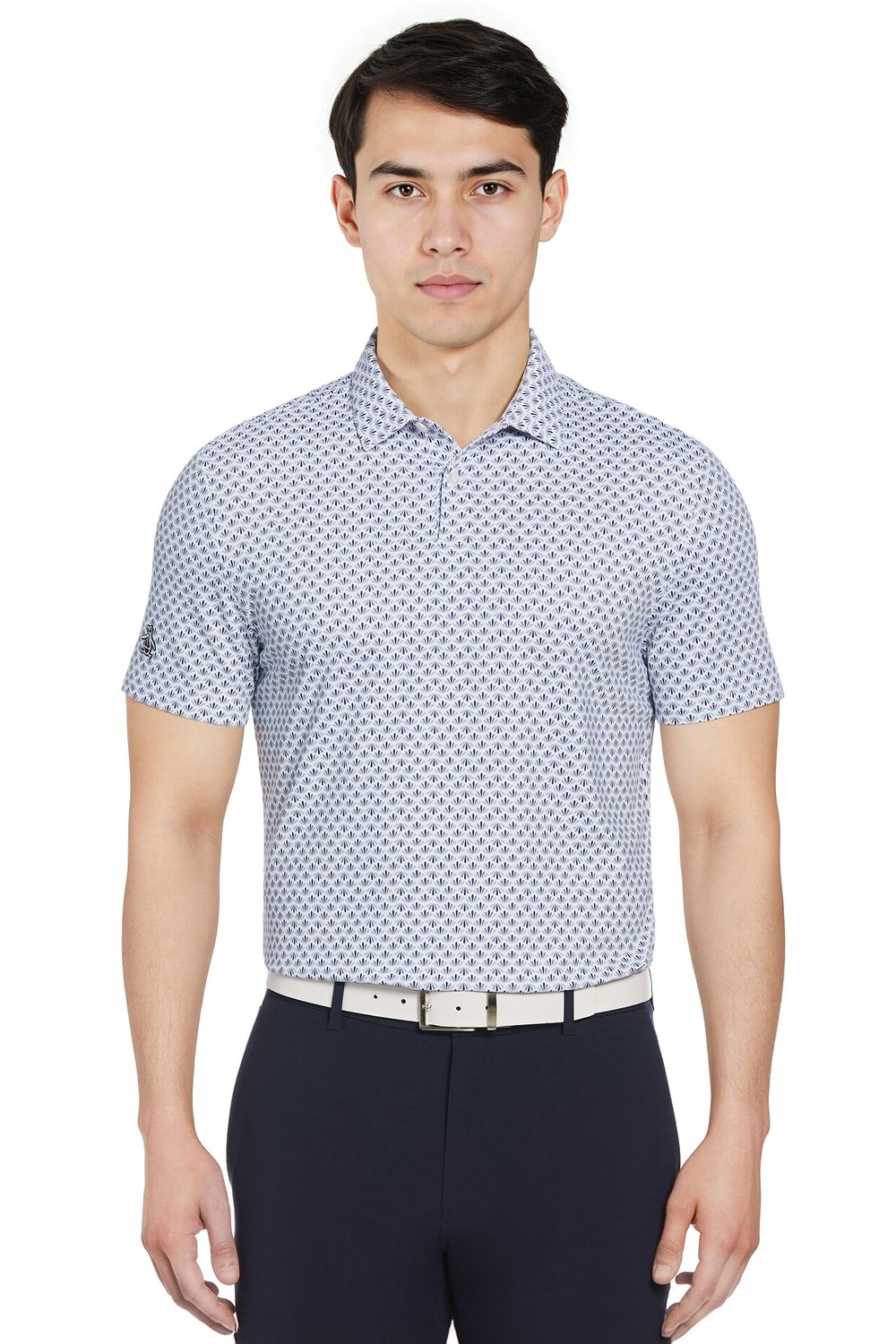 Retro Geo Print Polo