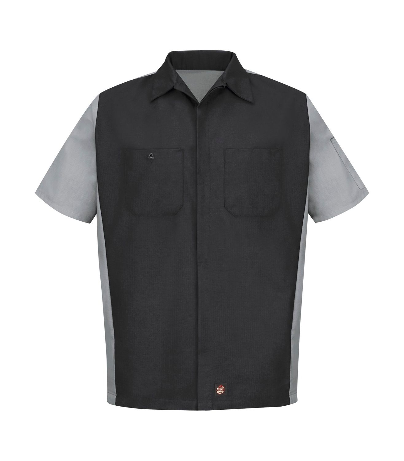 SHORT SLEEVE WOVEN CREW SHIRT