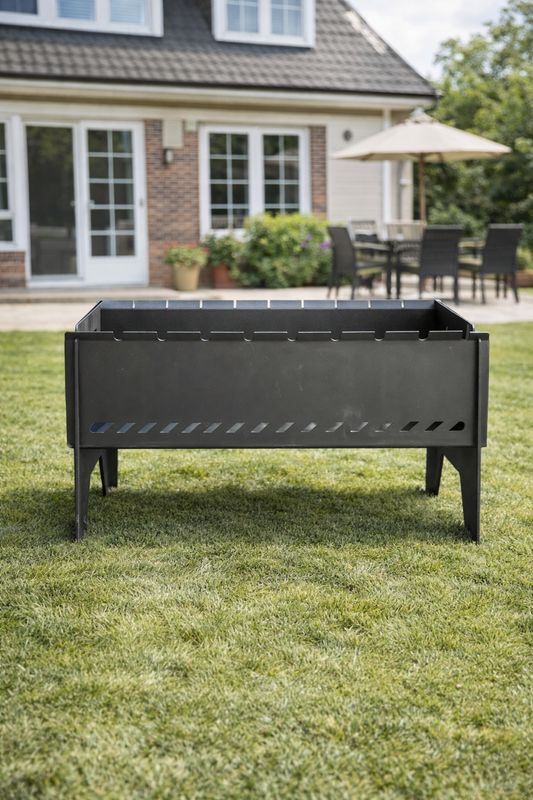 Mini Flat-Pack Charcoal Grill (8 Skewers)