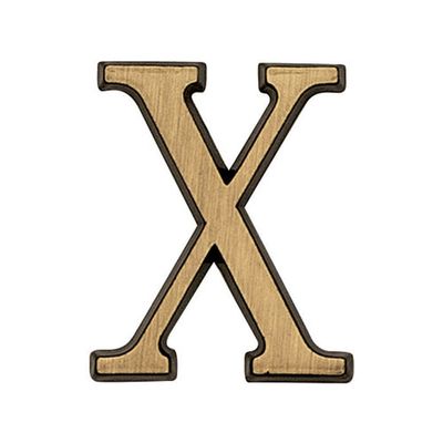 Carattere Romano Rettificato -X 5 cm