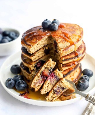Protein Blueberry Pancakes