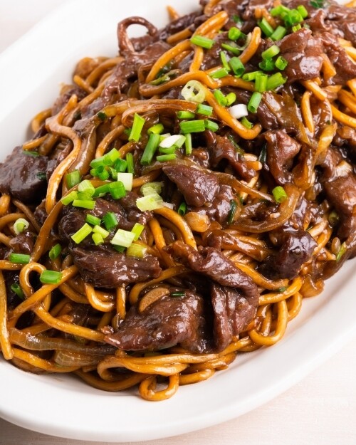 Protein Mongolian Beef Noodles