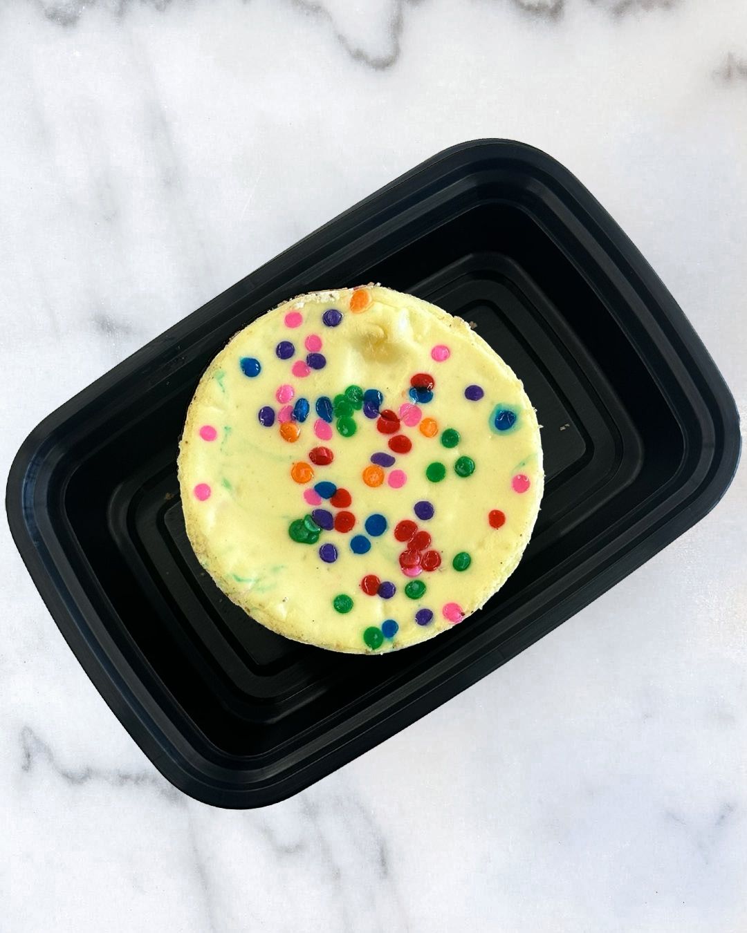 Birthday Cake Protein Cheesecake