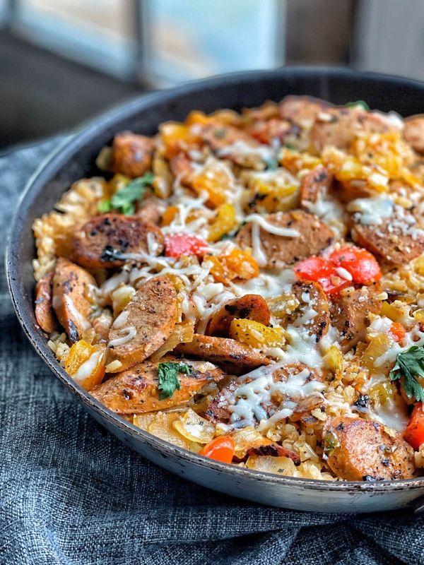 Chicken Sausage Pepper Skillet