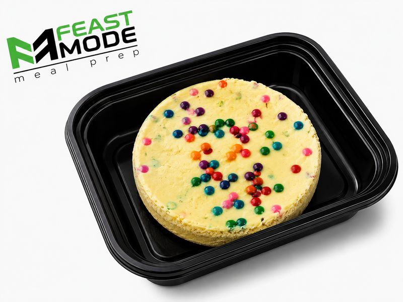 Birthday Cake Protein Cheesecake