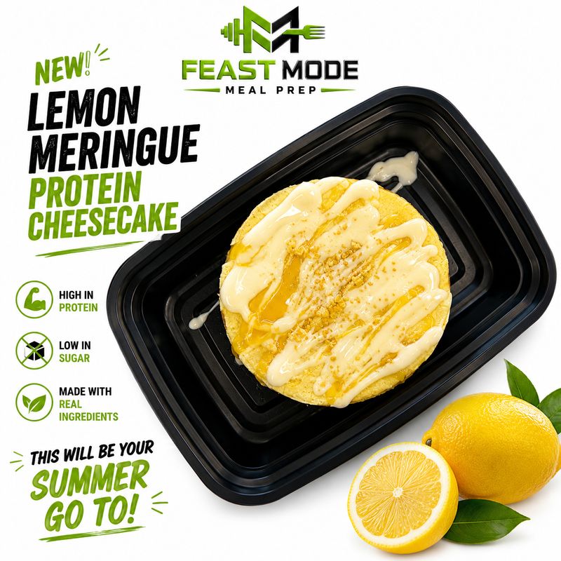 Lemon Meringue Protein Cheesecake