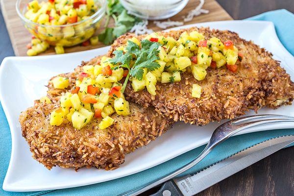 Coconut Crusted Chicken Breast