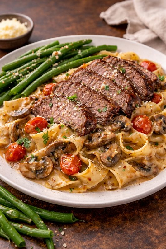 Rustic Beef Roast Pappardelle