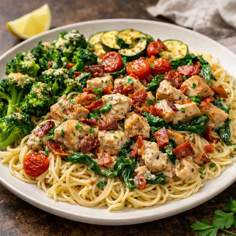 Bacon Ranch Chicken Pasta