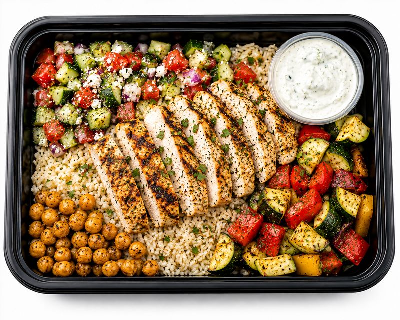 Mediterranean Lemon Herb Chicken Bowl