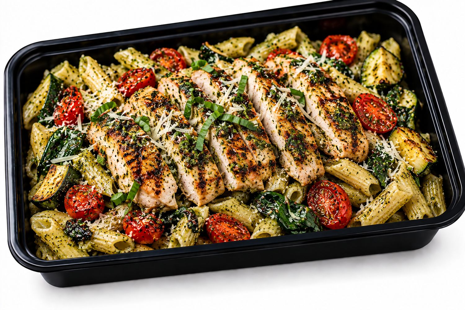 Chicken Pesto Protein Pasta