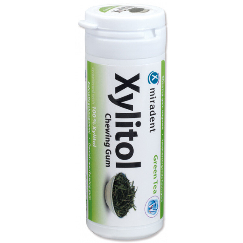 Жевательная резинка Miradent Xylitol Зеленый чай Жевательная резинка Miradent Xylitol Зеленый чай