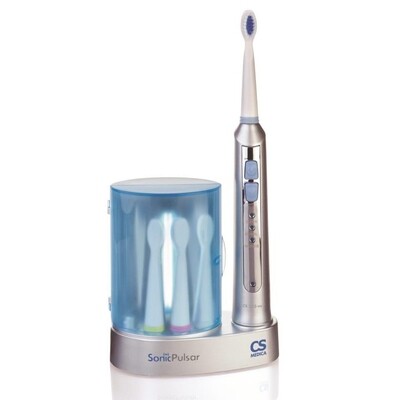 Электрическая звуковая зубная щетка CS Medica CS-233-UV с УФ дезинфектором