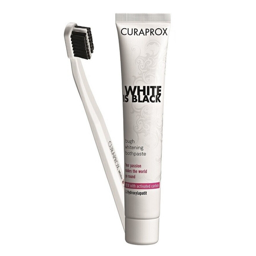 Набор Curaprox для отбеливания White is Black Set Набор Curaprox для отбеливания White is Black Set