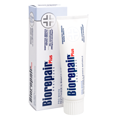 Зубная паста Biorepair PLUS Pro White. Сохраняющая белизну, 75 мл