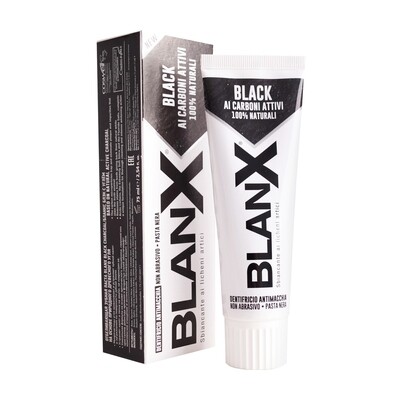 Зубная паста BlanX Black Charcoal, 75 мл