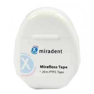 Нить Miradent вощеная Mirafloss Tape, 20 м