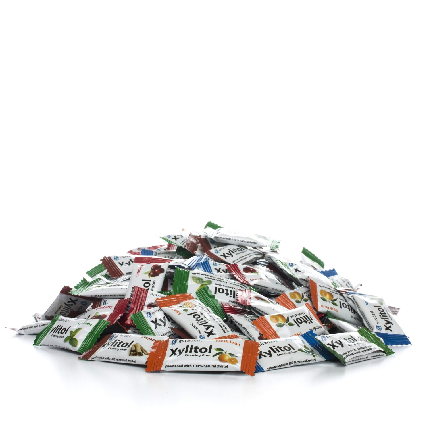 Жевательная резинка Miradent Xylitol ассорти 200 шт * 2 шт Жевательная резинка Miradent Xylitol ассорти 200 шт * 2 шт