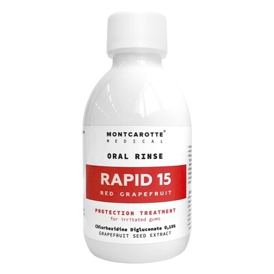 Ополаскиватель MontCarotte RAPID 15 - Красный Грейпфрут Chx 0.15%, 200 мл