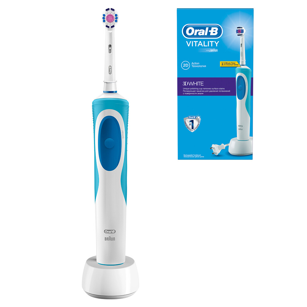 Электрическая зубная щетка Oral-B Vitality 3D White D12.513W – Интернет .