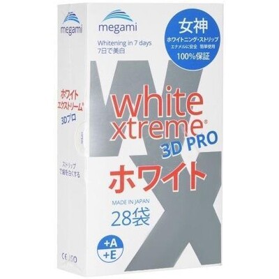 Отбеливающие полоски MEGAMI WHITE XTREME 3D PRO, 28 шт