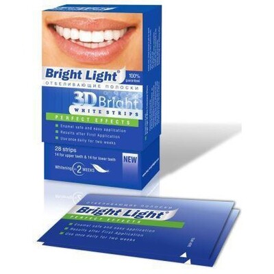 Отбеливающие полоски Bright Light Perfect Effects для чувствительных зубов, 28 шт