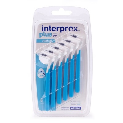 Межзубные ершики Interprox Plus Жесткая ручка conical 1,3 мм (6 шт)