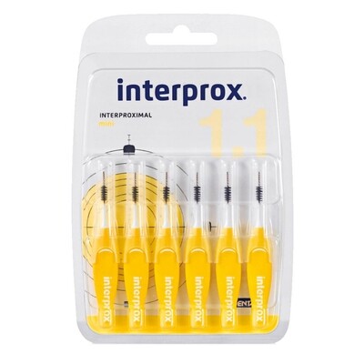 Межзубные ершики Interprox 4G Мягкая ручка mini 1,1 мм (6 шт)