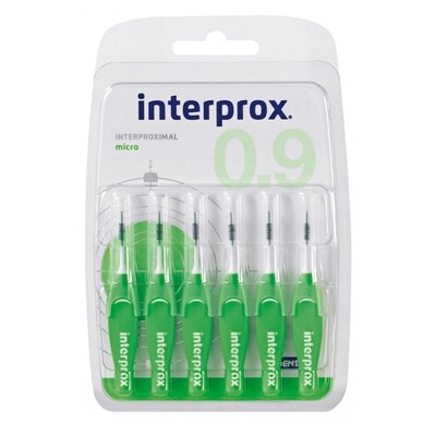 Межзубные ершики Interprox 4G Мягкая ручка micro 0,9 мм (6 шт)
