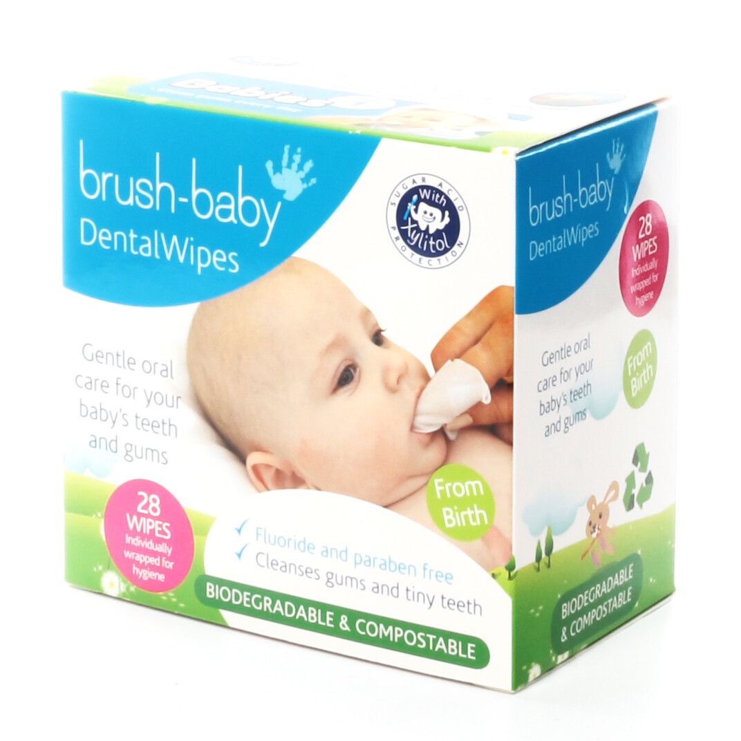 Салфетки Brush-Baby для полости рта с ксилитом (0+), 28 шт