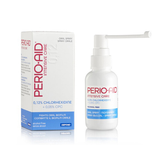 Спрей для полости рта Perio-Aid® 0,12% Intensive Care с хлоргексидином 0,12% Спрей для полости рта Perio-Aid® 0,12% Intensive Care с хлоргексидином 0,12%