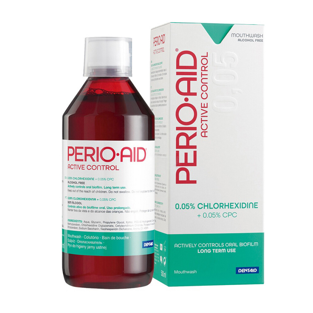Ополаскиватель полости рта PERIO-AID® Active Control с хлоргексидином 0,05% Ополаскиватель полости рта PERIO-AID® Active Control с хлоргексидином 0,05%