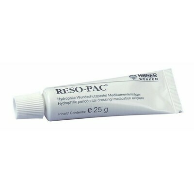 Саморассасывающаяся повязка Reso-pac для изоляции ран и стабилизации швов в полости рта, 25 г
