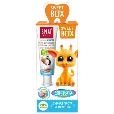 Набор Splat Sweet Box: зубная паста Фруктовое мороженое (2-6 лет), 20 мл + игрушка
