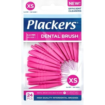 Межзубные ершики Plackers Dental Brush XS (0.4 мм), 24 шт