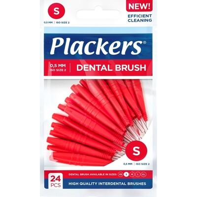 Межзубные ершики Plackers Dental Brush S (0.5 мм), 24 шт