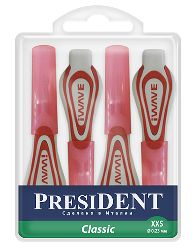 Межзубные ершики PresiDENT Classic XXS 0,23 мм Межзубные ершики PresiDENT Classic XXS 0,23 мм