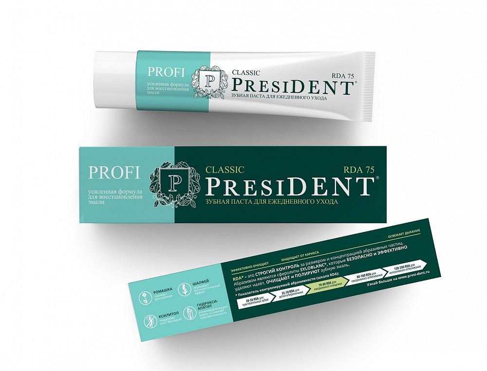 Зубная паста president купить ирригатор для полости рта и зубной камень