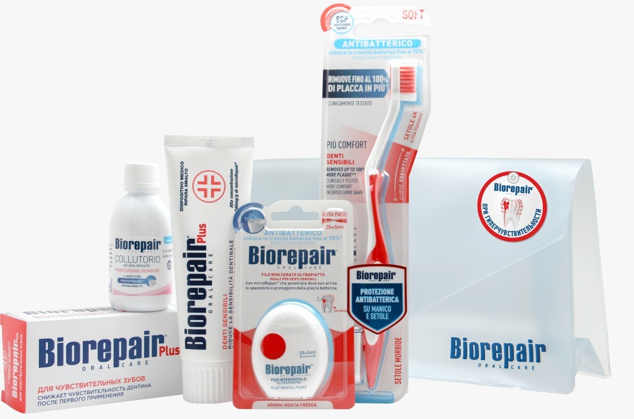 Набор Biorepair Plus при гиперчувствительности зубов