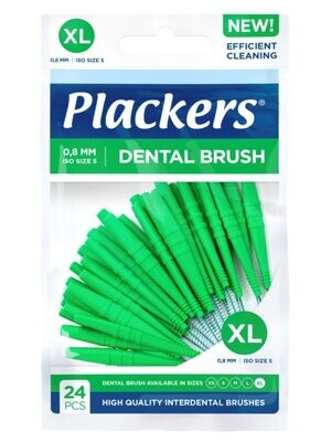 Межзубные ершики Plackers Dental Brush XL (0.8 мм), 24 шт