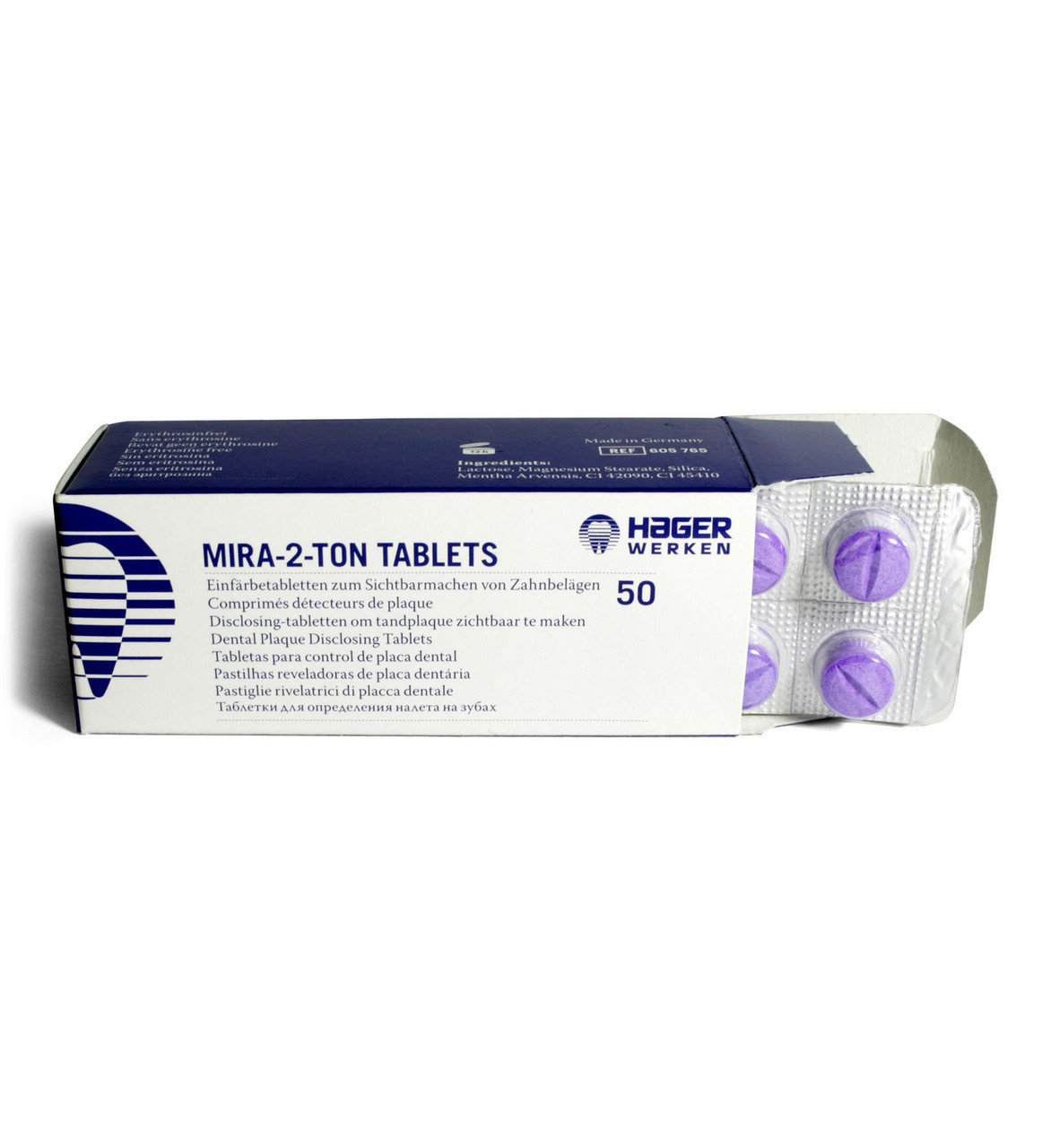 Таблетки для индикации зубного налета (50 шт.) Miradent Mira-2-Ton ...