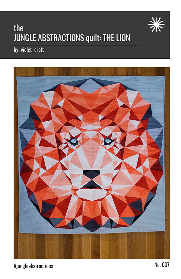 Jungle Abstractions Quilt: THE LION 60 Jungle Abstractions Quilt: THE LION 60