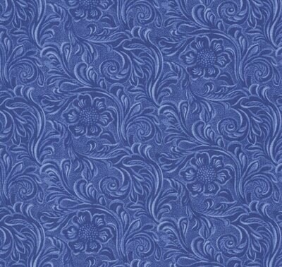 Tooled Leather Dark Blue Tooled Leather Dark Blue