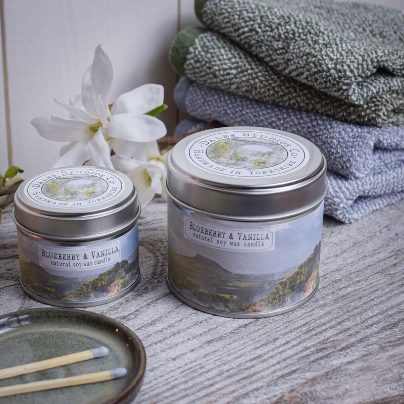 Blueberry & Vanilla Soy Wax Candle