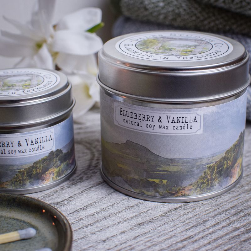 Blueberry & Vanilla Soy Wax Candle