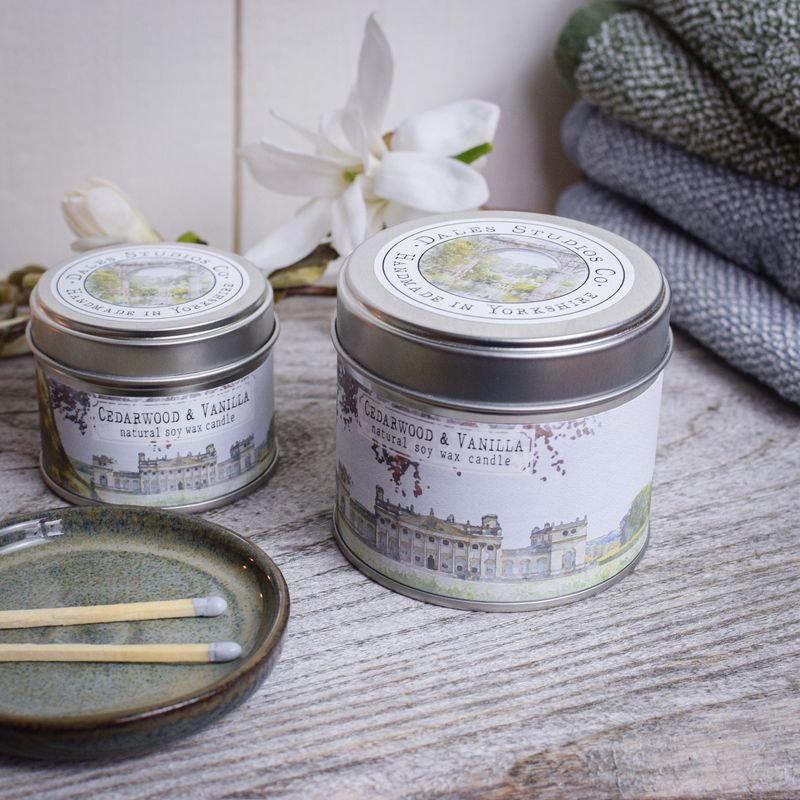 Cedarwood & Vanilla Soy Wax Candle