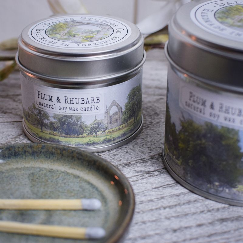 Plum & Rhubarb Soy Wax Candle