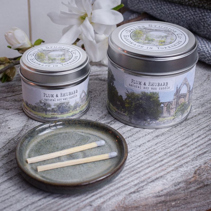 Plum & Rhubarb Soy Wax Candle