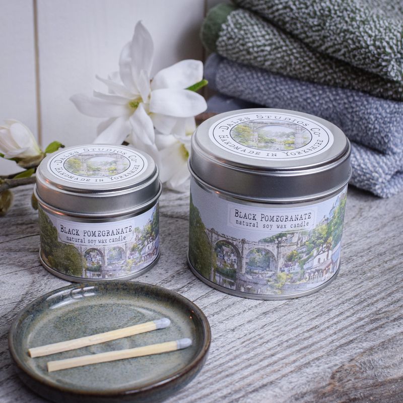 Black Pomegranate Soy Wax Candle