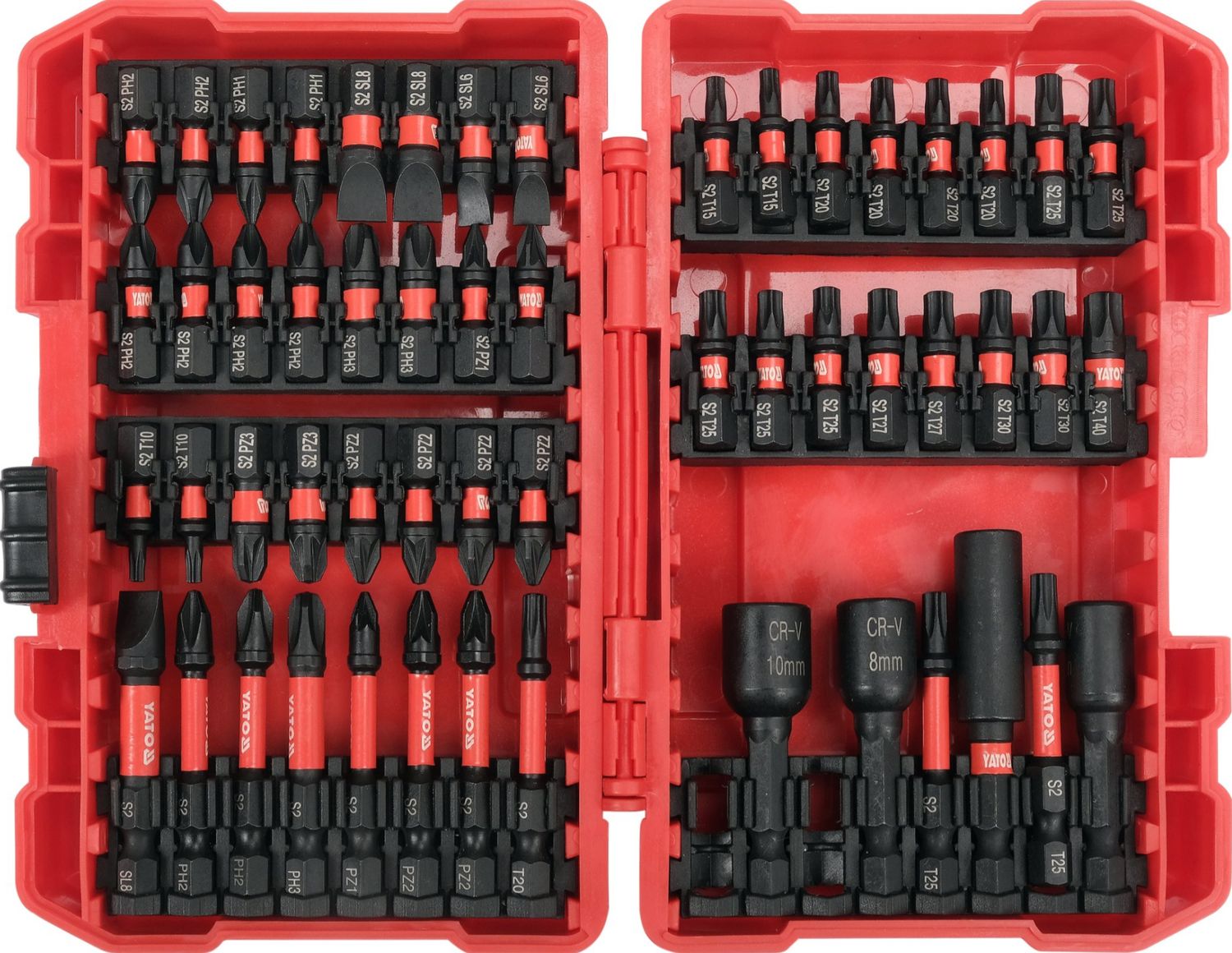 ZESTAW BITOW I NASADEK UDAROWYCH 54 ELEMENTÓW YATO